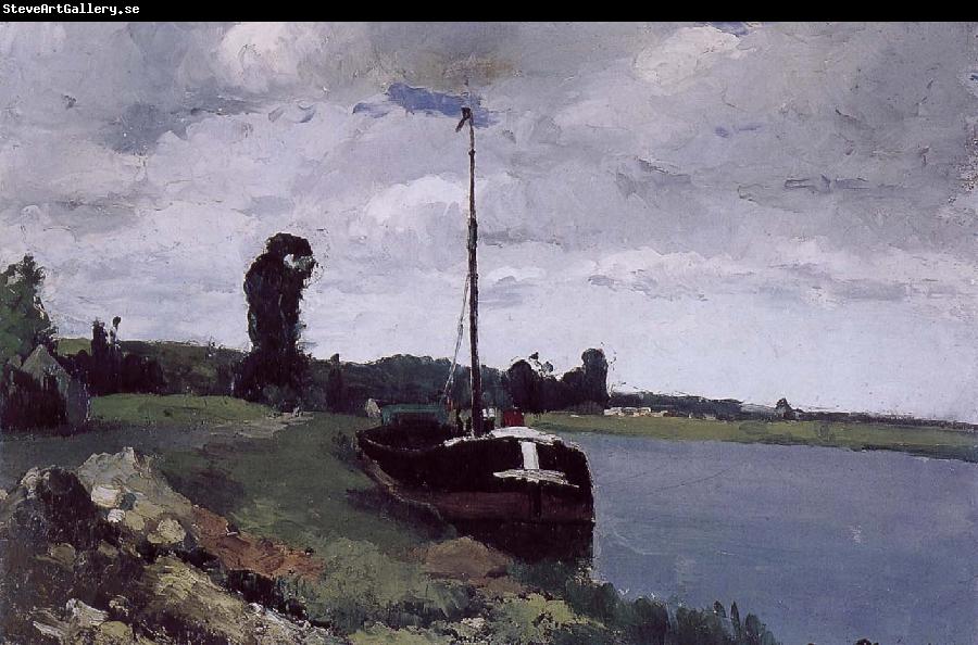 Camille Pissarro River boat
